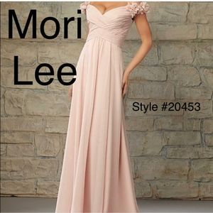 Mori Lee Style 20453 Blush Bridesmaid Dress